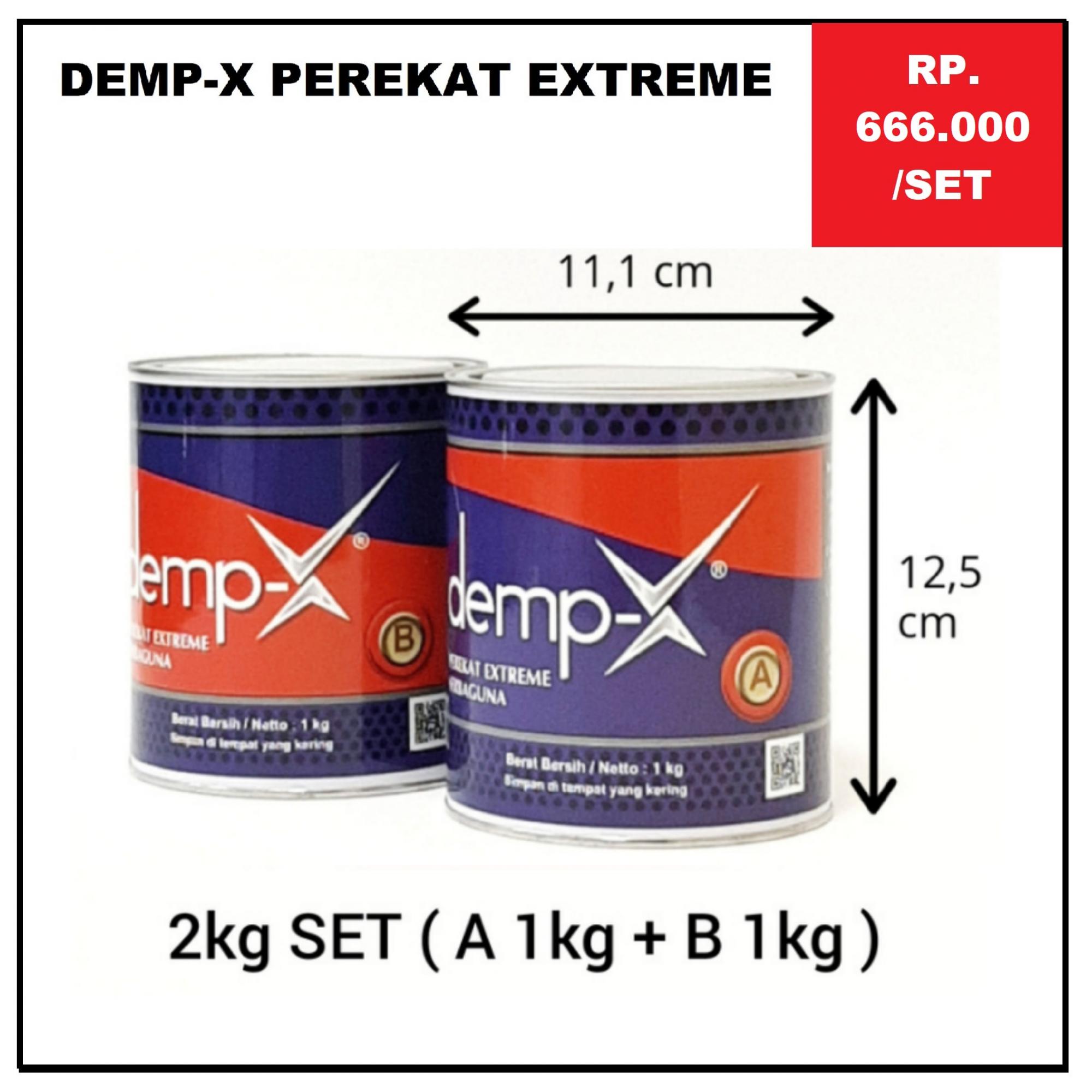 DEMP-X Perekat Extreme 2 kg SET ( A 1kg + B 1kg )
