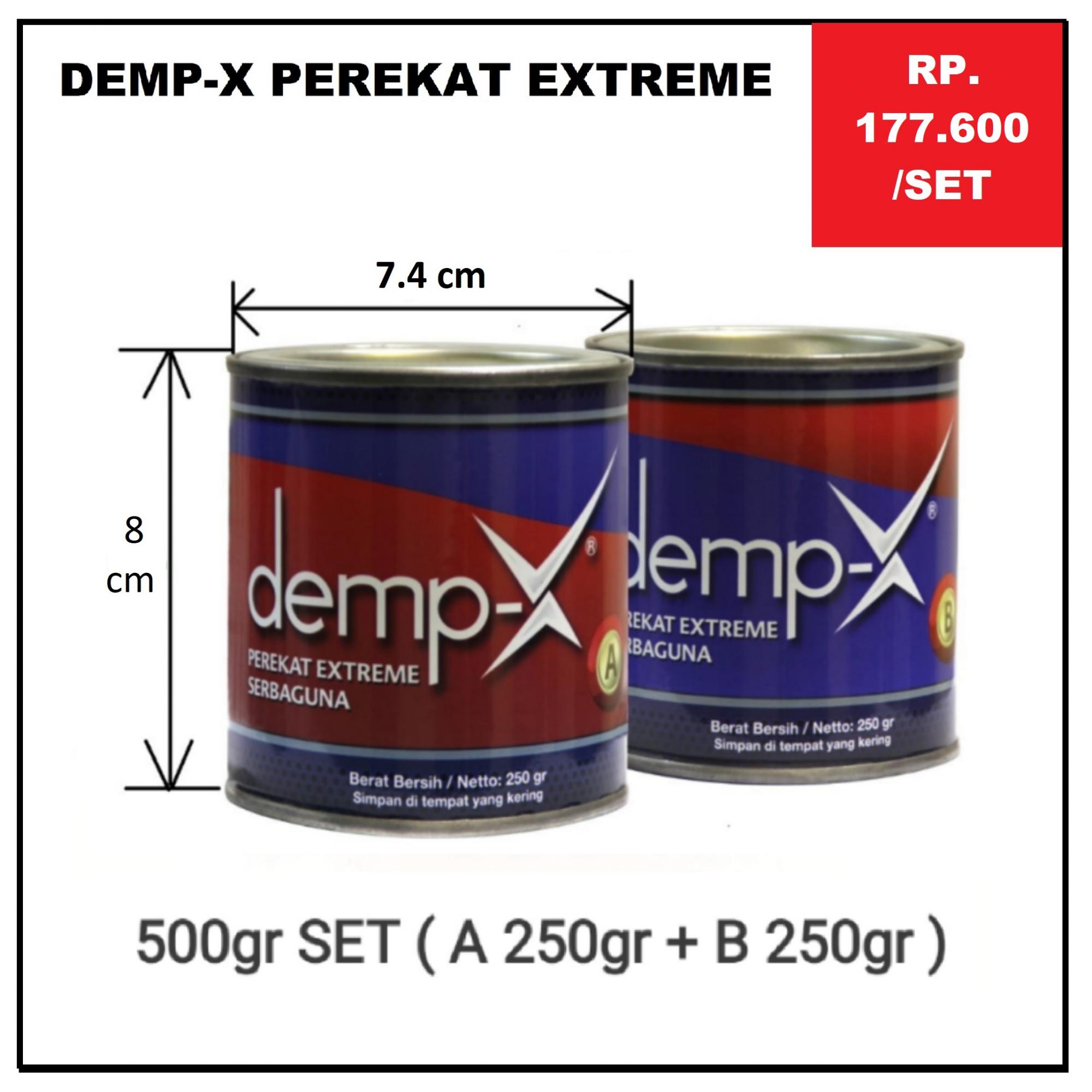DEMP-X Perekat Extreme 500gr SET ( A 250gr + B 250gr ) 