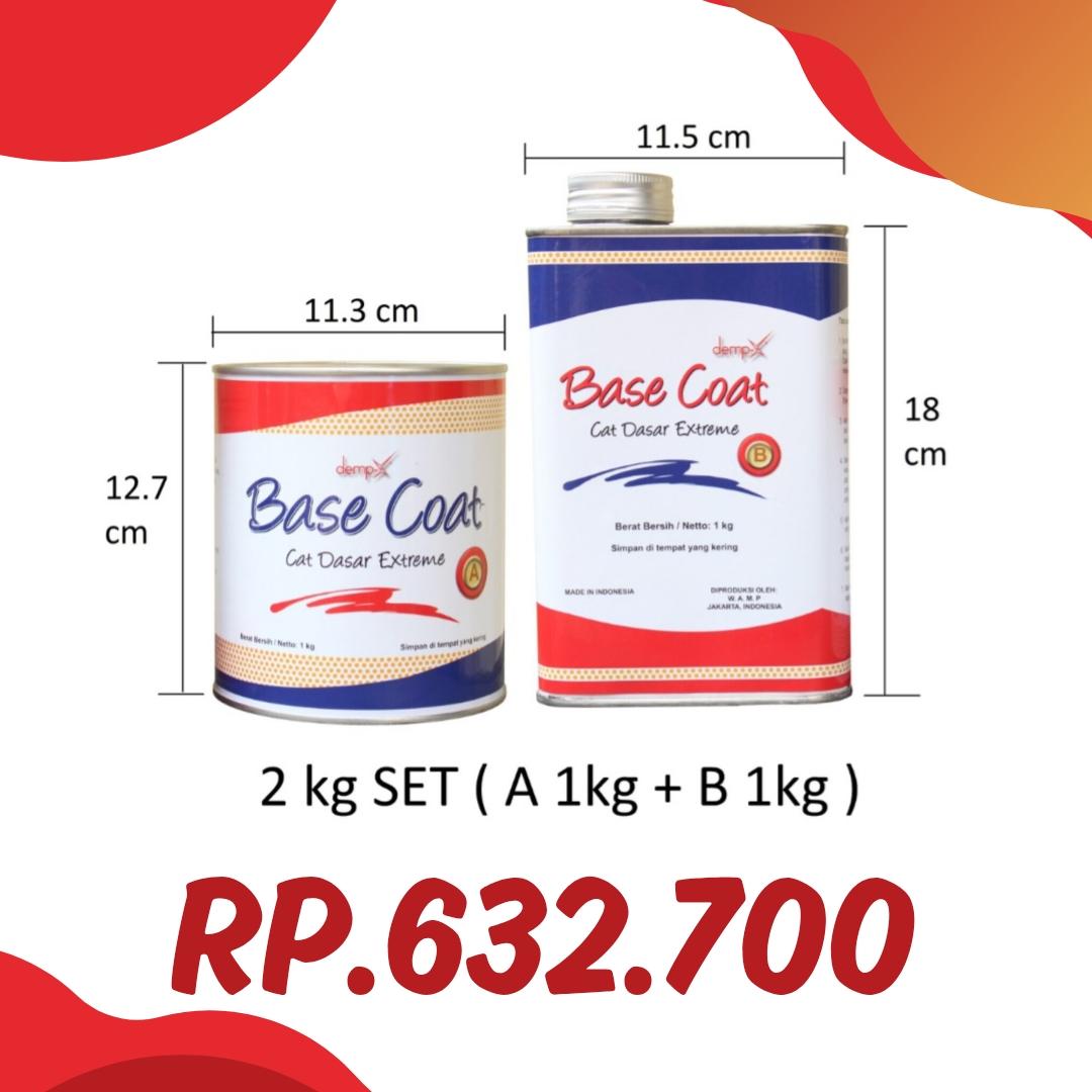Harga dempX Base Coat 2kg SET ( 1 kg A + 1 kg B)