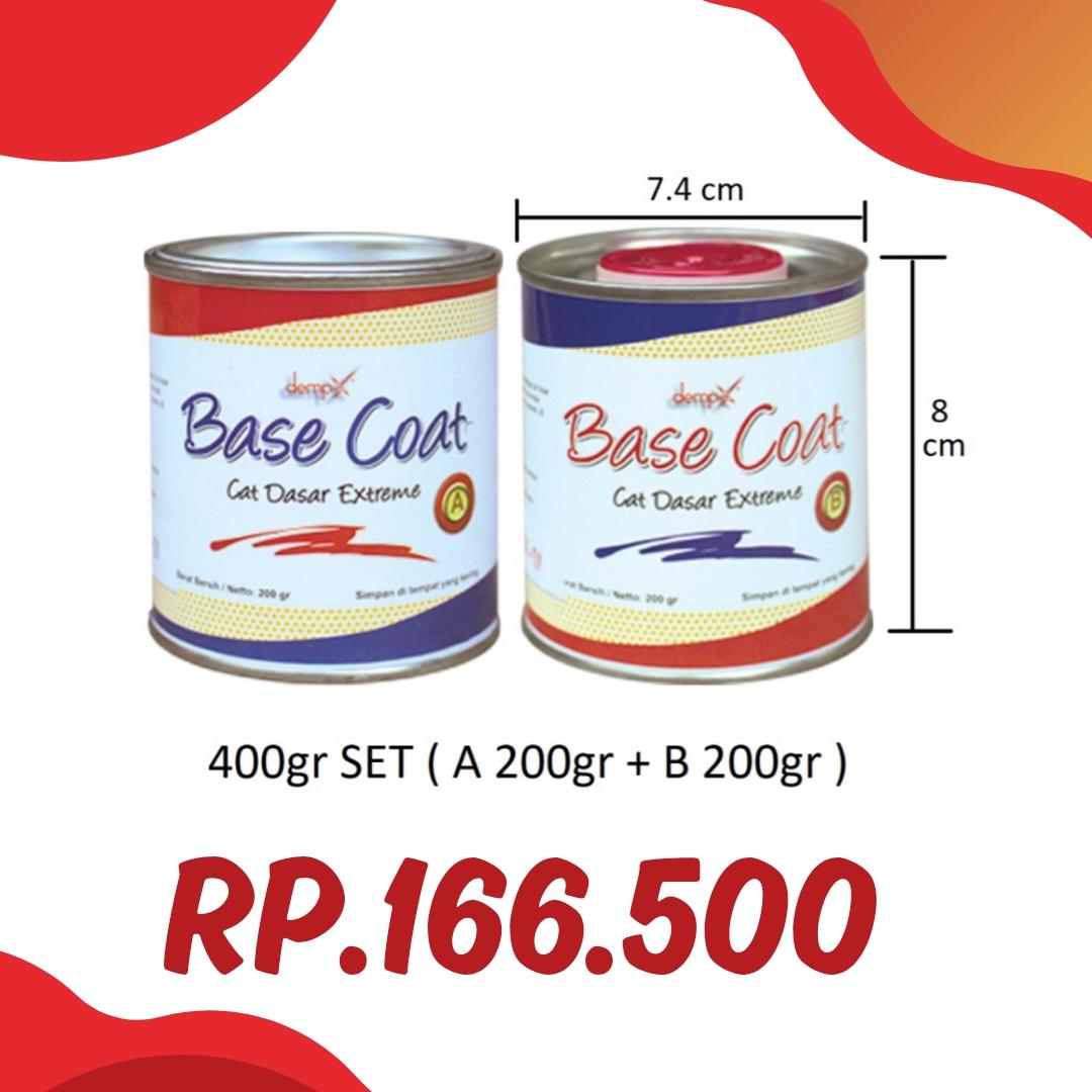 Harga dempX Base Coat 400gr SET ( 200gr A + 200gr B)