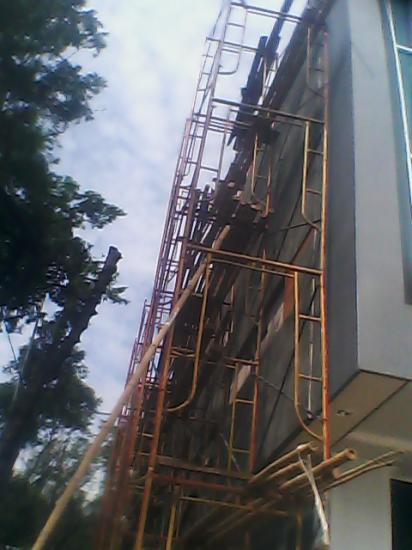 Pasang Batu Alam ke Papan Semen 2