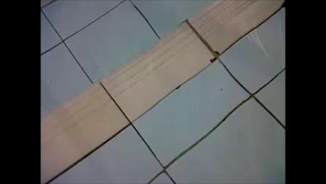 Keramik Kolam Telah Direkatkan